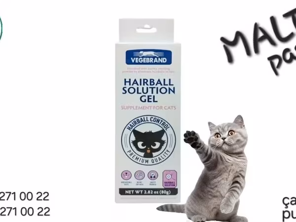 Vegebrand Hairball Solution Gel – pişiklər üçün malt pasta Məhsul