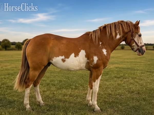 Hengst, American paint horse