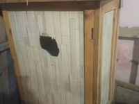 Taxta toyuq/broyler üçün qəfəs və yuvalı daxma - Material: taxta — foto 4