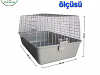 Dovşan qəfəsi – praktik və rahat həll - Ölçü: 58 × 36 × 33 sm - — photo 5